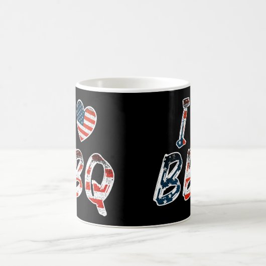 Ik hou van BBQ, Amerikaans patriottisch Koffiemok (Center)
