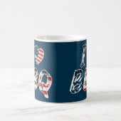 Ik hou van BBQ, Amerikaans patriottisch Koffiemok (Center)