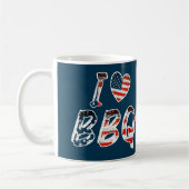 Ik hou van BBQ, Amerikaans patriottisch Koffiemok (Links)