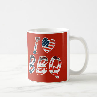 Ik hou van BBQ, Amerikaans patriottisch Koffiemok