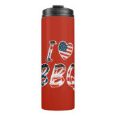 Ik hou van BBQ, Amerikaans patriottisch Thermosbeker (Voorkant)