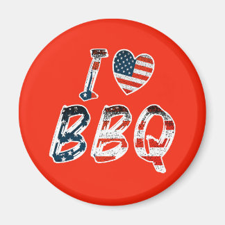 Ik hou van BBQ, Amerikaanse patriottisch Magneet