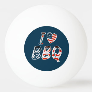 Ik hou van BBQ, Amerikaanse patriottisch Pingpongbal