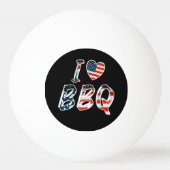 Ik hou van BBQ, Amerikaanse patriottisch Pingpongbal (Achterkant)