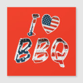 Ik hou van BBQ, Amerikaanse patriottische magnetis (Voorkant)