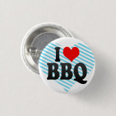 Ik hou van BBQ Ronde Button 3,2 Cm (Voorkant /achterkant)