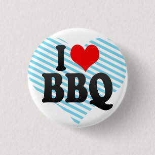 Ik hou van BBQ Ronde Button 3,2 Cm