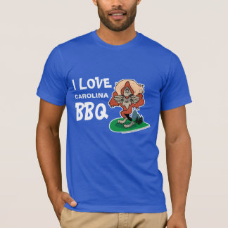 Ik hou van BBQ Sasquatch Custom T shirt