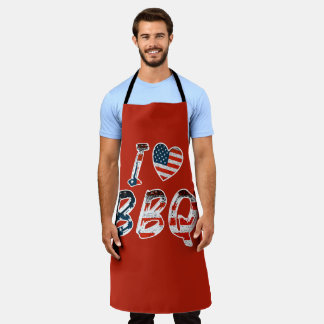 Ik hou van BBQ Schort
