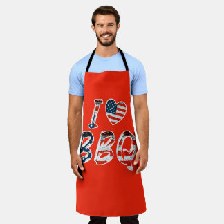 Ik hou van BBQ Schort