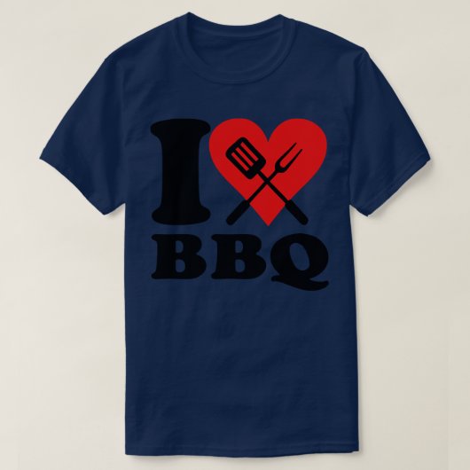 Ik hou van bbq t-shirt (Design voorkant)
