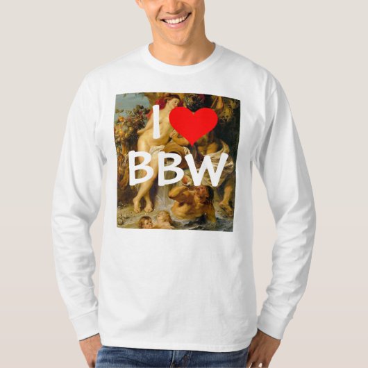 Ik hou van BBW Shirt (Voorkant)