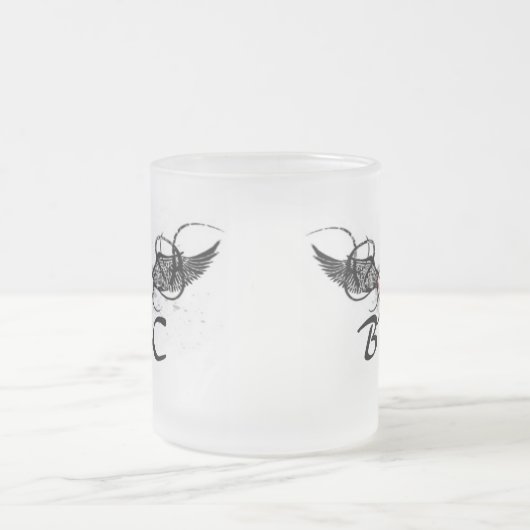 Ik hou van Bc Matglas Koffiemok (Center)