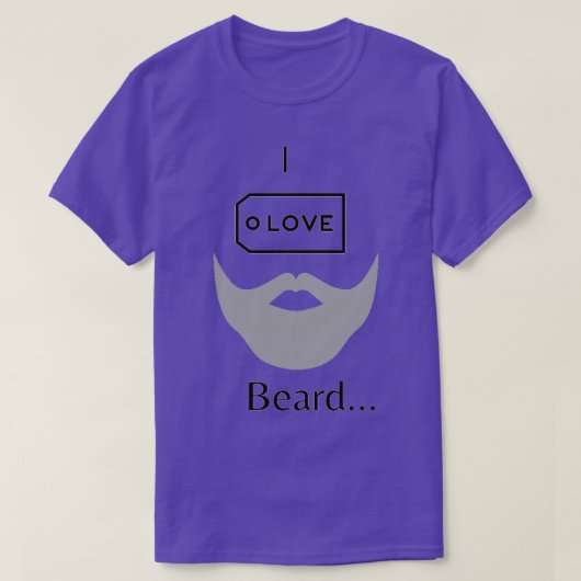 Ik hou van Beard 1 T-shirt (Design voorkant)