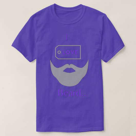 Ik hou van Beard 5 T-shirt (Design voorkant)