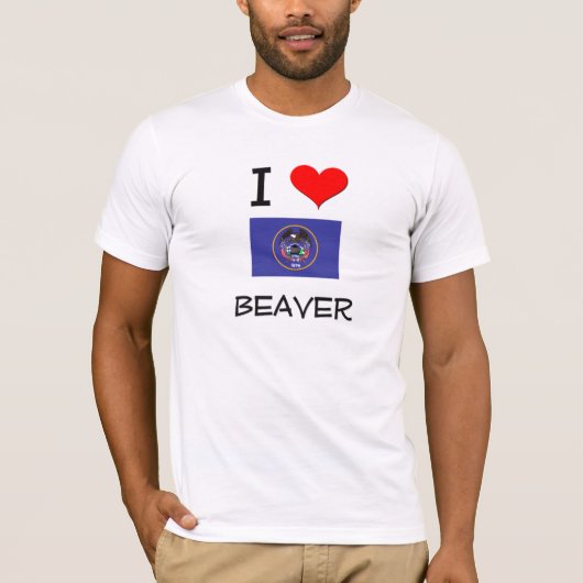 Ik hou van Beaver Utah T-shirt (Voorkant)