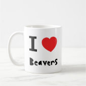 Ik hou van Beavers Koffiemok (Links)