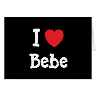 Ik hou van Bebe hart T-Shirt