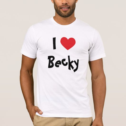 Ik hou van Becky T-shirt (Voorkant)