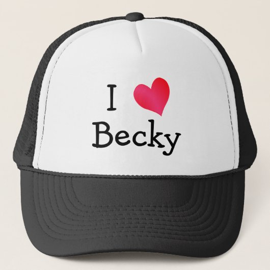 Ik hou van Becky Trucker Pet (Voorkant)