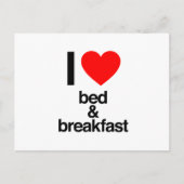 Ik hou van bed and breakfast briefkaart (Voorkant)