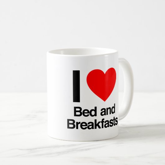 Ik hou van bed and breakfasts koffiemok (Voorkant rechts)