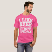 Ik hou van beer Ax Throwing en misschien 3 mensen  T-shirt (Voorkant volledig)