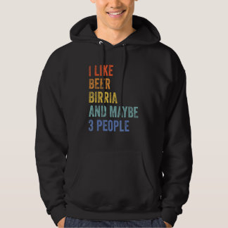 Ik hou van Beer Birria en misschien 3 mensen Tacos Hoodie