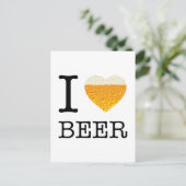 Ik hou van Beer Briefkaart (Staand voorkant)