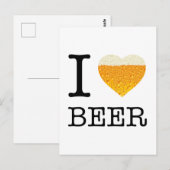 Ik hou van Beer Briefkaart (Voorkant / Achterkant)