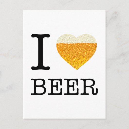 Ik hou van Beer Briefkaart (Voorkant)