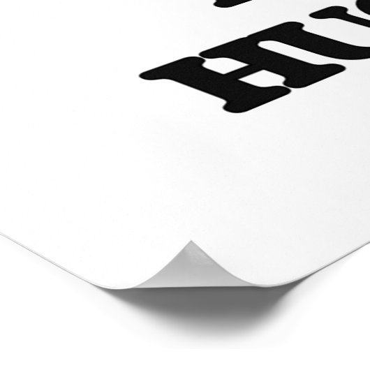 Ik hou van Beer Hugging Poster (Hoek)