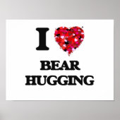 Ik hou van Beer Hugging Poster (Voorkant)