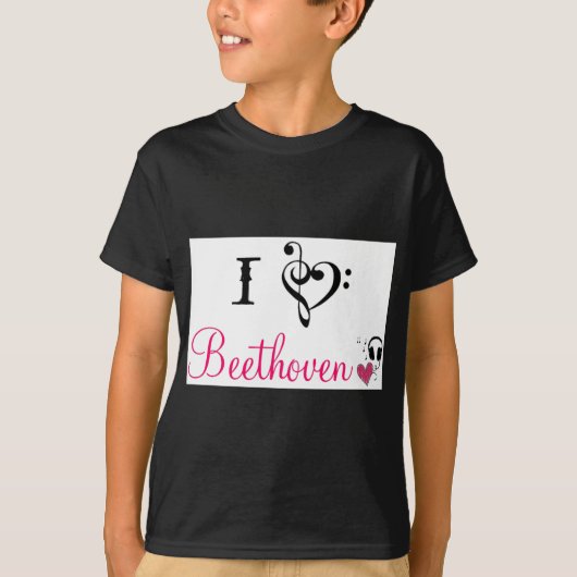 Ik hou van Beethoven T-shirt (Voorkant)