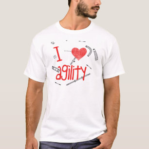 Ik hou van behendigheid t-shirt