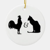 Ik hou van beide keramisch ornament (Voorkant)