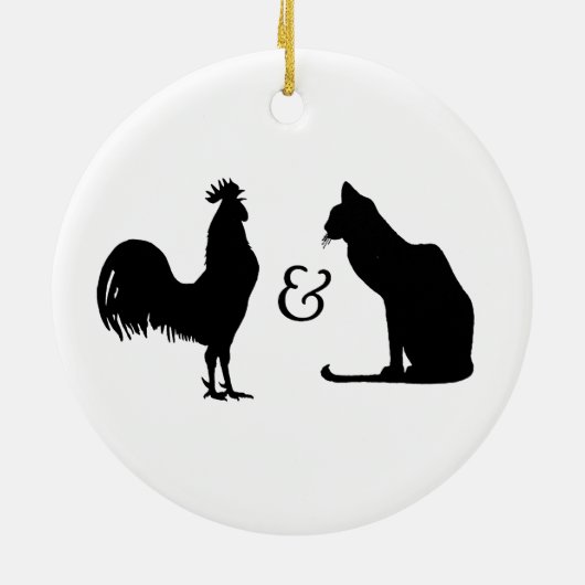 Ik hou van beide keramisch ornament (Achterkant)