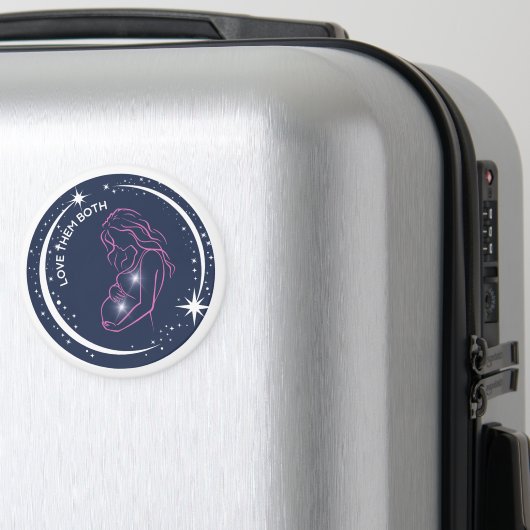 Ik hou van beide pro-life Inspirerend moeder Baby Magneet (Insitu (bagage))