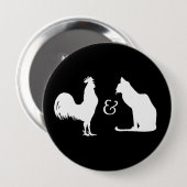 Ik hou van beide - ronde button 4,0 cm (Voorkant /achterkant)