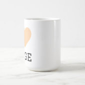 Ik hou van beige koffiemok (Center)