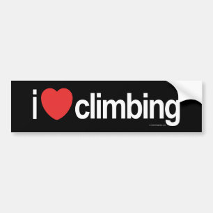 Ik hou van beklimmen bumpersticker