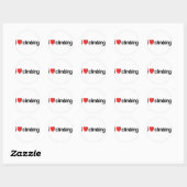 Ik hou van beklimmen ronde sticker (Vel)