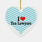 Ik hou van belastingadvocaten keramisch ornament (Achterkant)