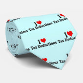 Ik hou van belastingaftrek stropdas (Opgerold)