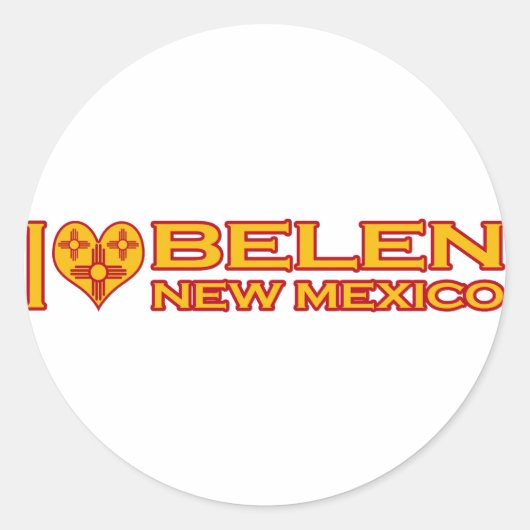 Ik hou van Belen, NM Ronde Sticker (Voorkant)