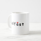 Ik hou van Belfast Koffiemok (Voorkant links)