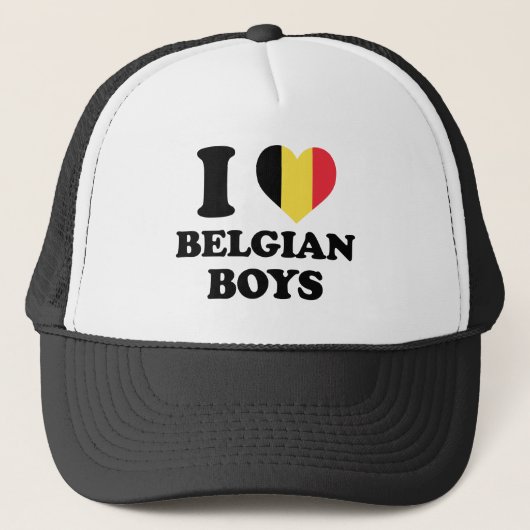 Ik hou van Belgian Boys Trucker Pet (Voorkant)