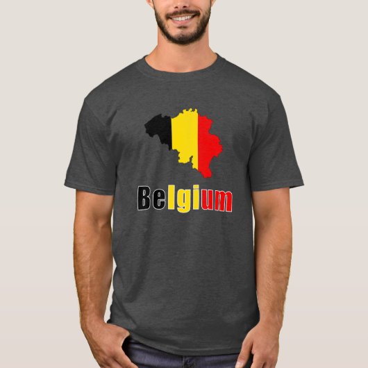 Ik hou van België - België Vlag T-shirt (Voorkant)
