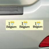 Ik hou van België Bumpersticker (Op auto)