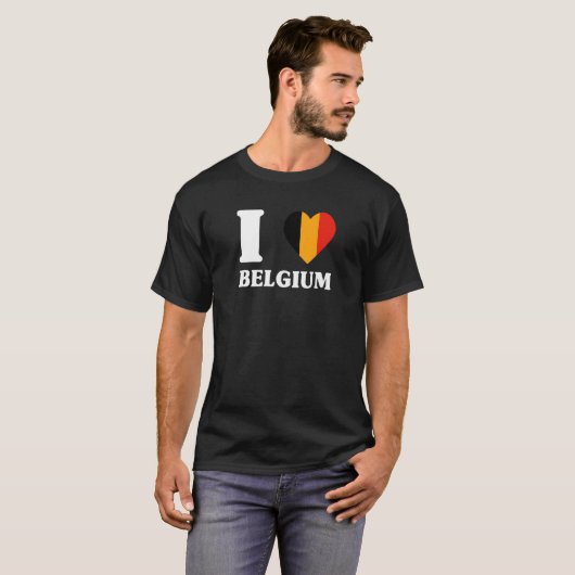 Ik hou van België fan Ik hou van België T-shirt (Voorkant volledig)